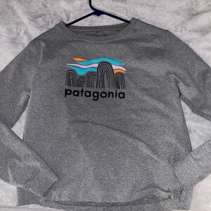 Patagonia Woman’s Gray Graphic Crewneck Sweatshirt